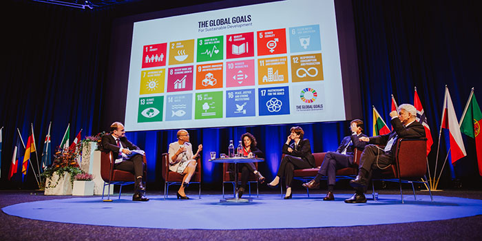 Panel discussion at ICES ASC 2019. Photographer: Natalie Greppi.